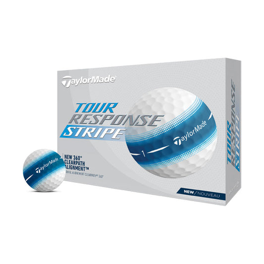 TaylorMade Tour Response Stripe Golf Balls - 12 Balls